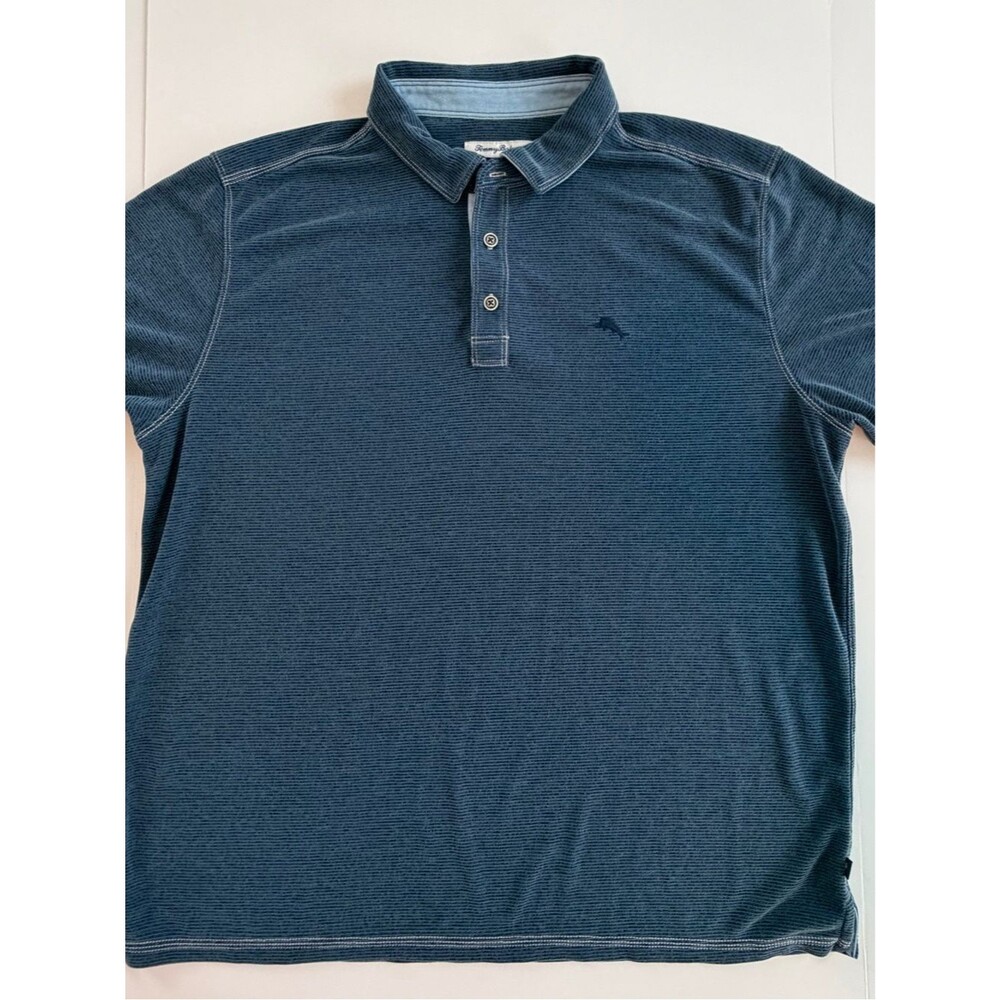 Tommy Bahama Indigo Textured Polo-XL